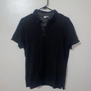 Calvin Klein Black Polo Shirt Classic Style